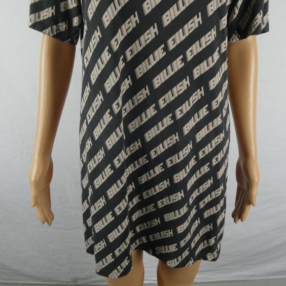Billie Eillish for H&M Divided Band Music All Over Print Text Graphic T Shirt XS - Picture 5 of 10